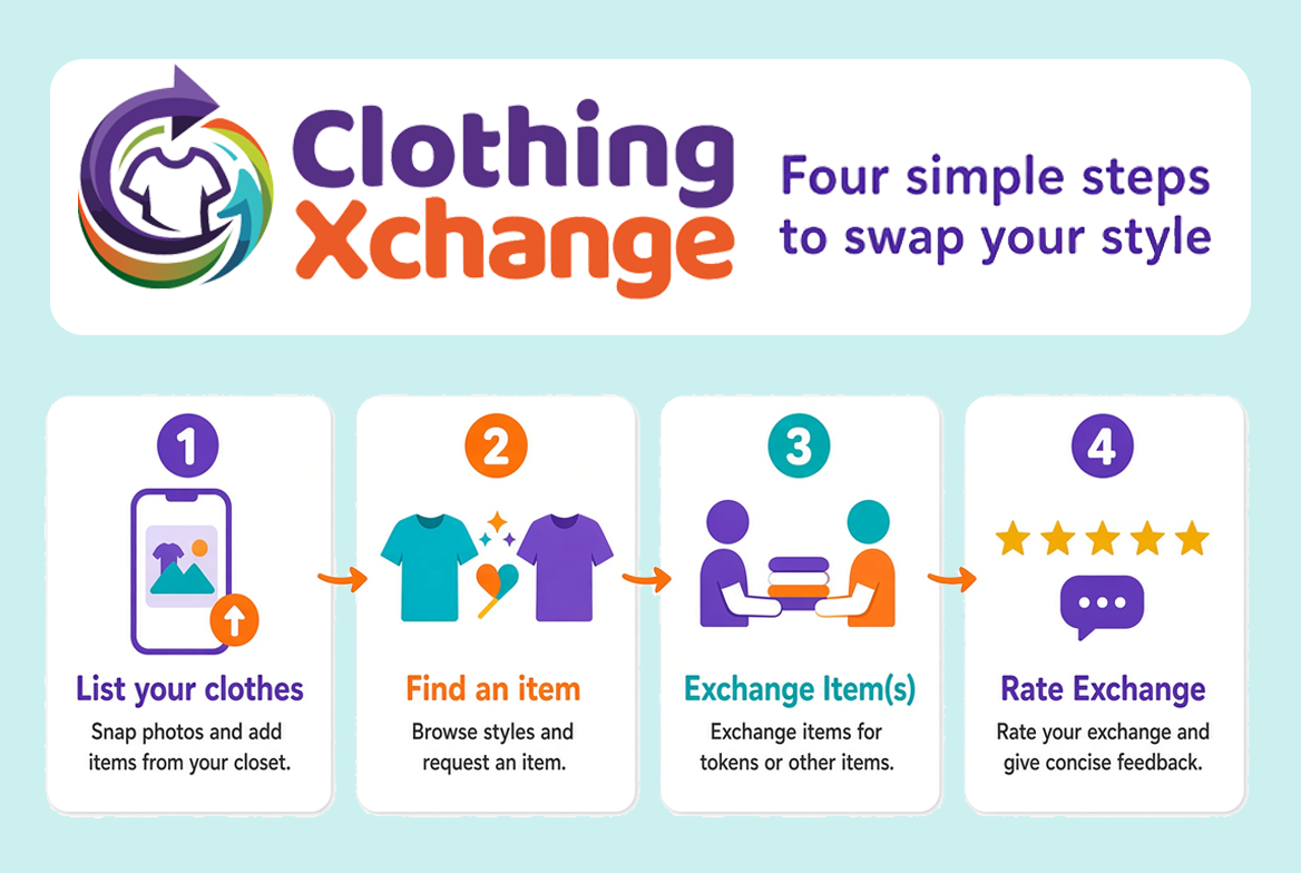 Clothing Xchange - 3 simple steps to swap your style
